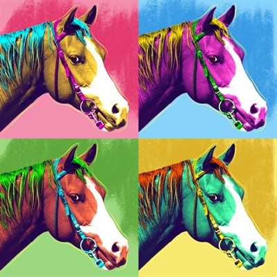 Pop Art 4 Panels from Photos - myDaVinci